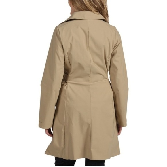Patagonia Trench Rain Coat Size XL Jacket Larissa Waterproof Beige Tan Tie New - Picture 5 of 6